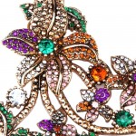 Vogue Multicolored Embellished Lilys Statement Necklace